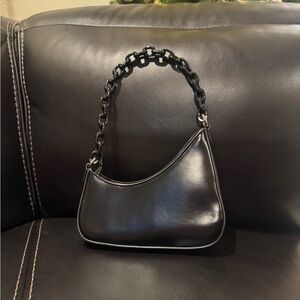 Chic Black Chain Handle Women's Bag